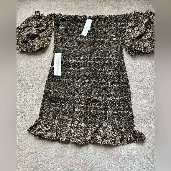 NWT Topshop smocked mini dress size 10 - Picture 2 of 5